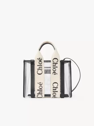Petit sac fourre-tout Woody en gelée et cuir