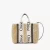 Petit sac fourre-tout Woody en peau lainée