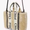 Petit sac fourre-tout Woody en peau lainée