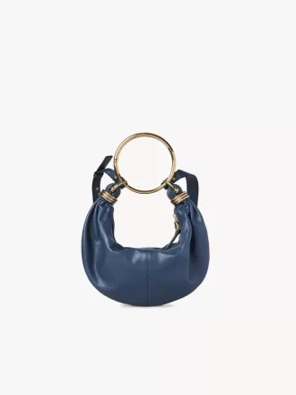Petit sac hobo bracelet en cuir grainé
