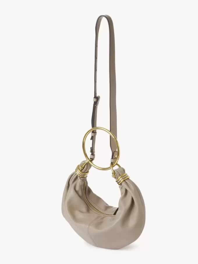 Petit sac hobo bracelet en cuir grainé Petit sac hobo bracelet en cuir grainé