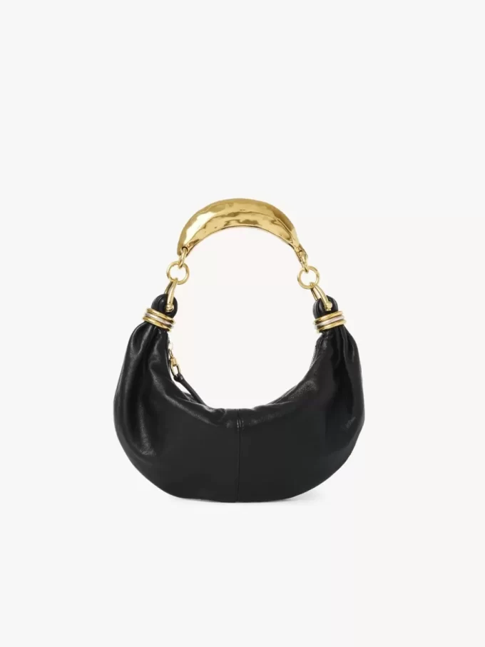 Petit sac hobo bracelet en cuir grainé Petit sac hobo bracelet en cuir grainé