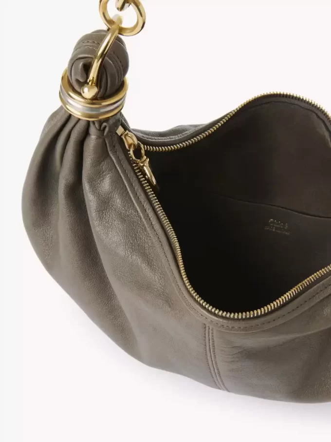 Petit sac hobo bracelet en cuir grainé Petit sac hobo bracelet en cuir grainé