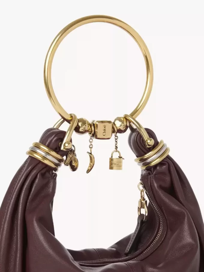 Petit sac hobo bracelet en cuir grainé Petit sac hobo bracelet en cuir grainé