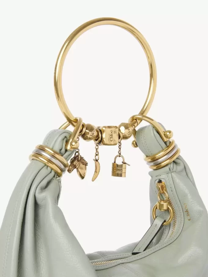Petit sac hobo bracelet en cuir grainé Petit sac hobo bracelet en cuir grainé