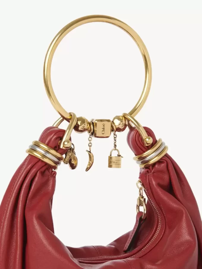 Petit sac hobo bracelet en cuir grainé Petit sac hobo bracelet en cuir grainé