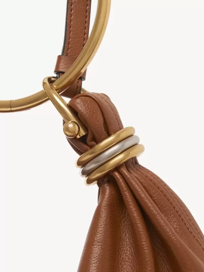 Petit sac hobo bracelet en cuir grainé Petit sac hobo bracelet en cuir grainé