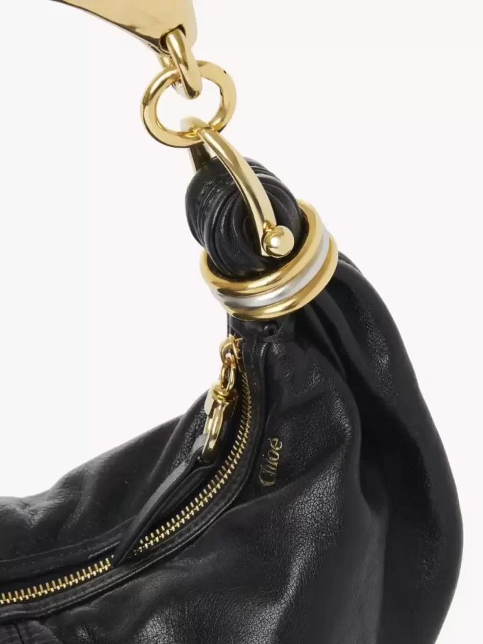 Petit sac hobo bracelet en cuir grainé Petit sac hobo bracelet en cuir grainé