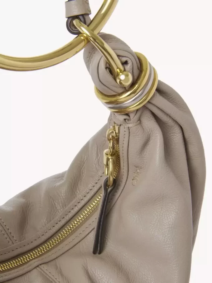 Petit sac hobo bracelet en cuir grainé Petit sac hobo bracelet en cuir grainé