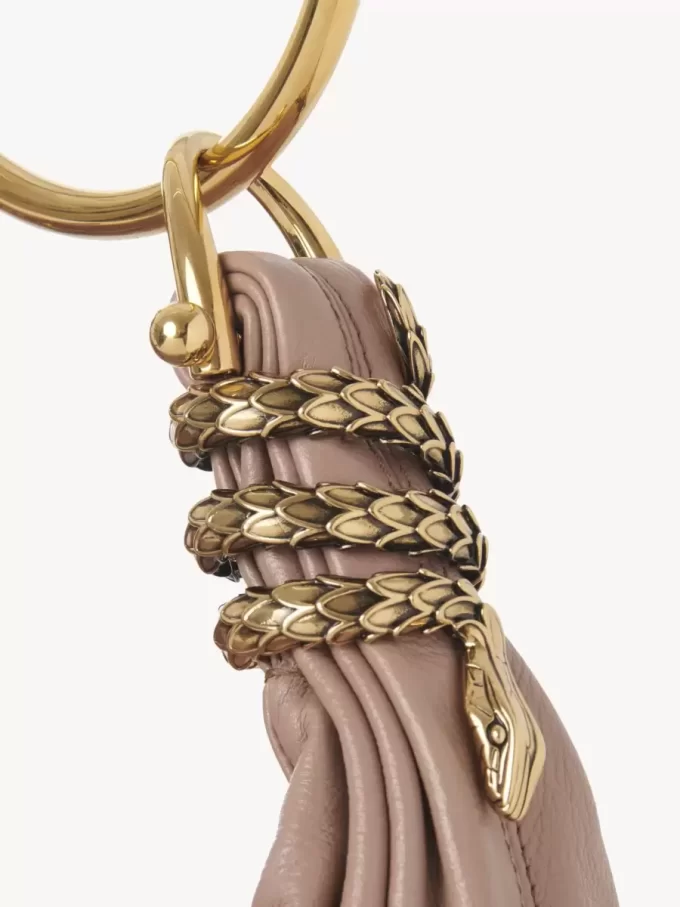 Petit sac Hobo Bracelet Serpent en cuir grainé Petit sac Hobo Bracelet Serpent en cuir grainé