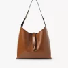 Petit sac hobo Marcie en cuir brillant Petit sac hobo Marcie en cuir brillant