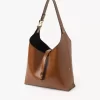 Petit sac hobo Marcie en cuir brillant Petit sac hobo Marcie en cuir brillant