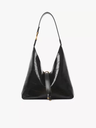Petit sac hobo Marcie en cuir effet croco