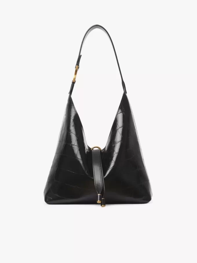 Petit sac hobo Marcie en cuir effet croco Petit sac hobo Marcie en cuir effet croco