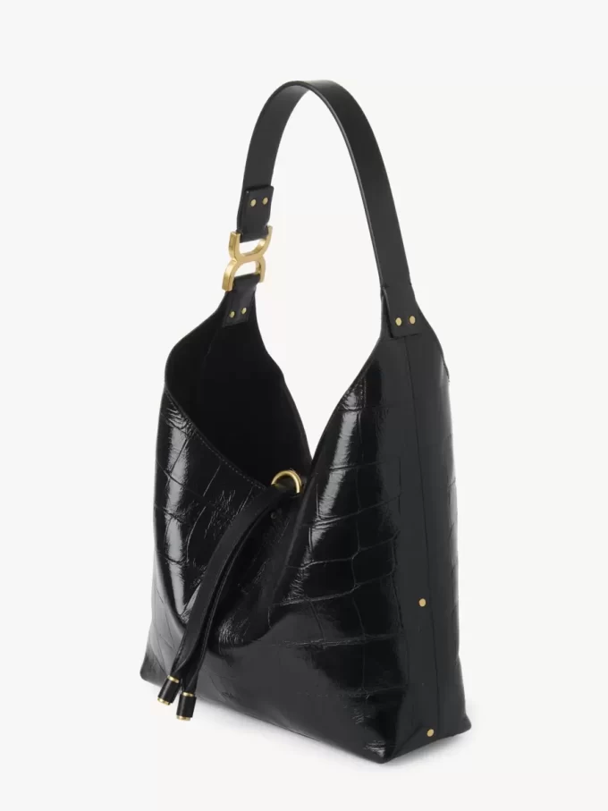 Petit sac hobo Marcie en cuir effet croco Petit sac hobo Marcie en cuir effet croco