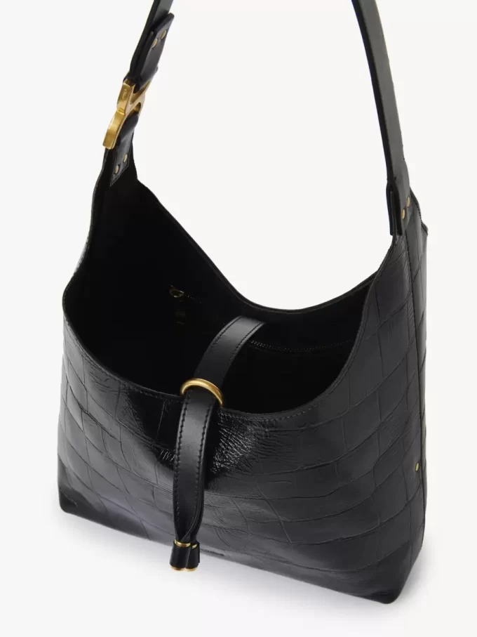 Petit sac hobo Marcie en cuir effet croco Petit sac hobo Marcie en cuir effet croco
