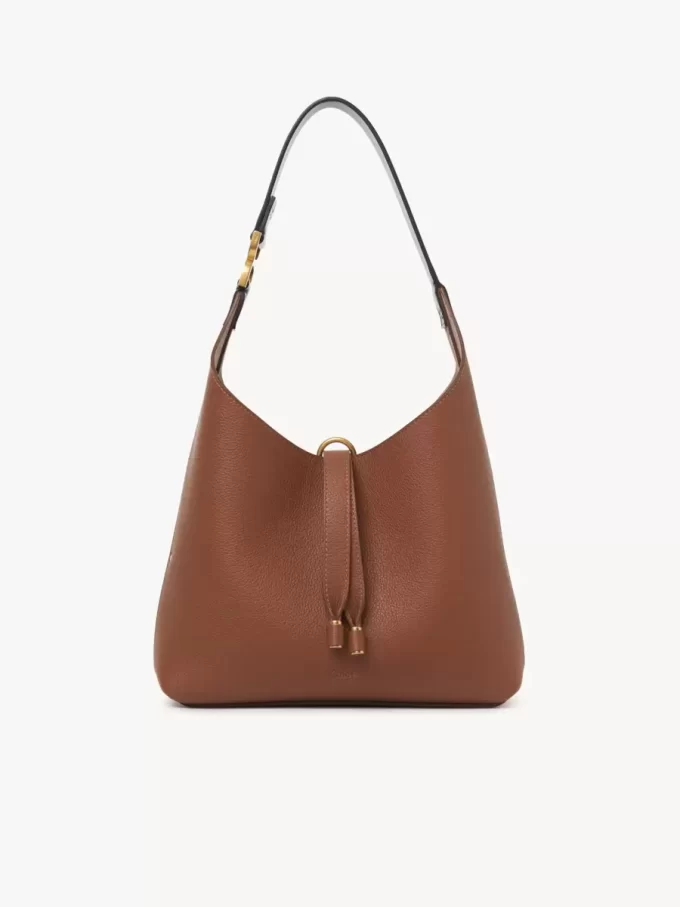 Petit sac hobo Marcie en cuir grainé Petit sac hobo Marcie en cuir grainé