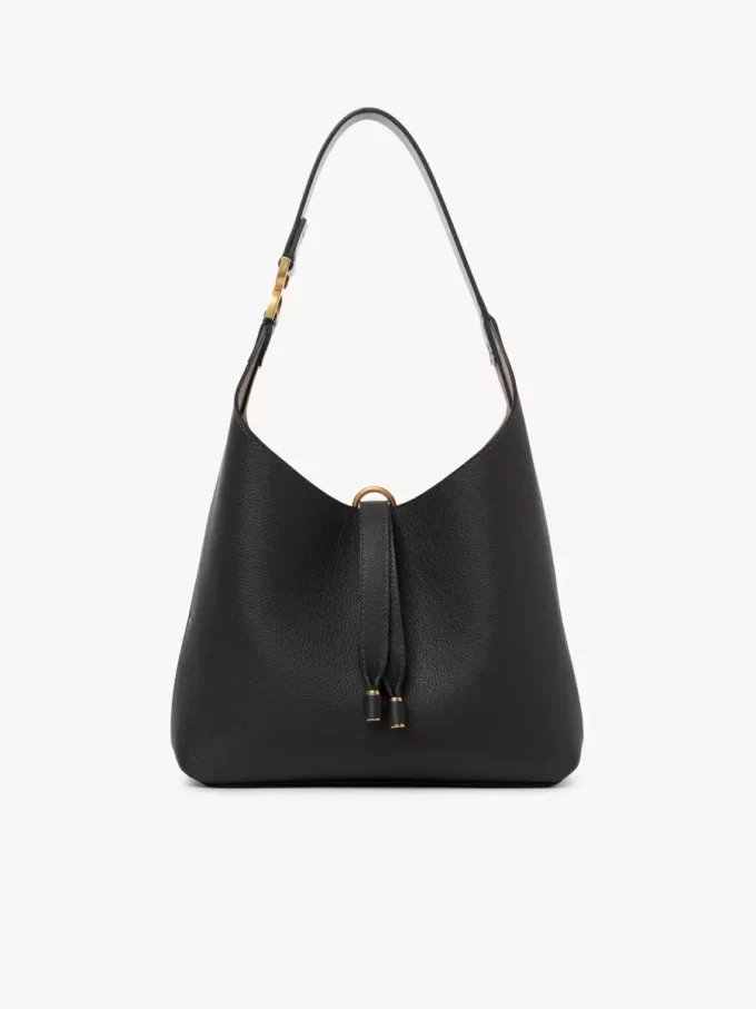 Petit sac hobo Marcie en cuir grainé Petit sac hobo Marcie en cuir grainé