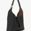 Petit sac hobo Marcie en cuir grainé Petit sac hobo Marcie en cuir grainé