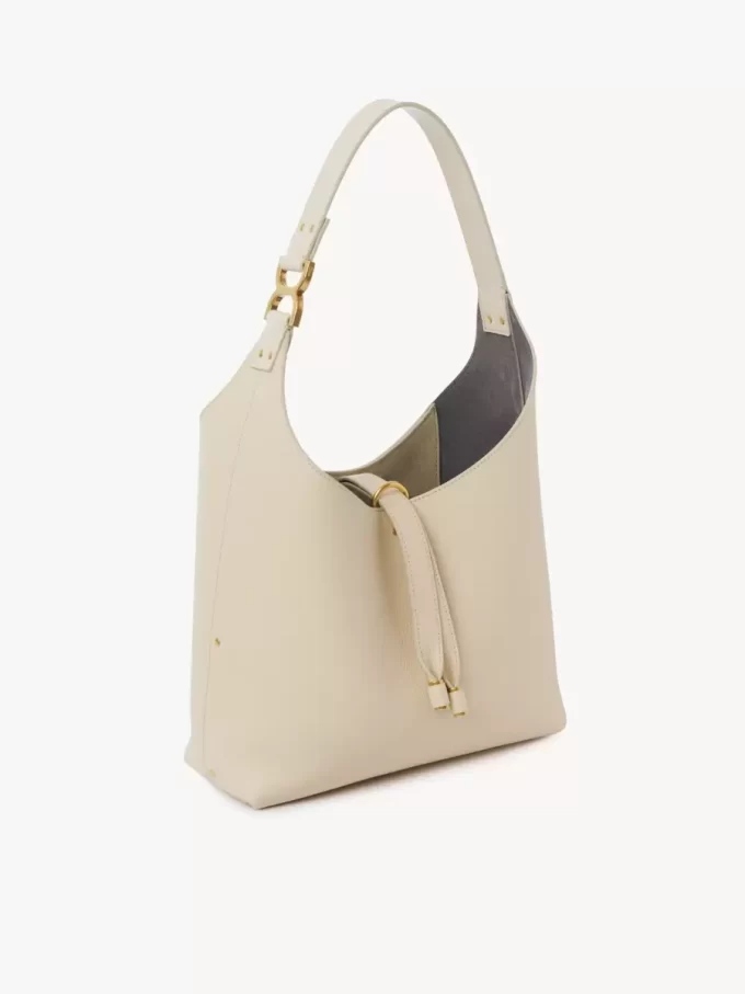 Petit sac hobo Marcie en cuir grainé Petit sac hobo Marcie en cuir grainé