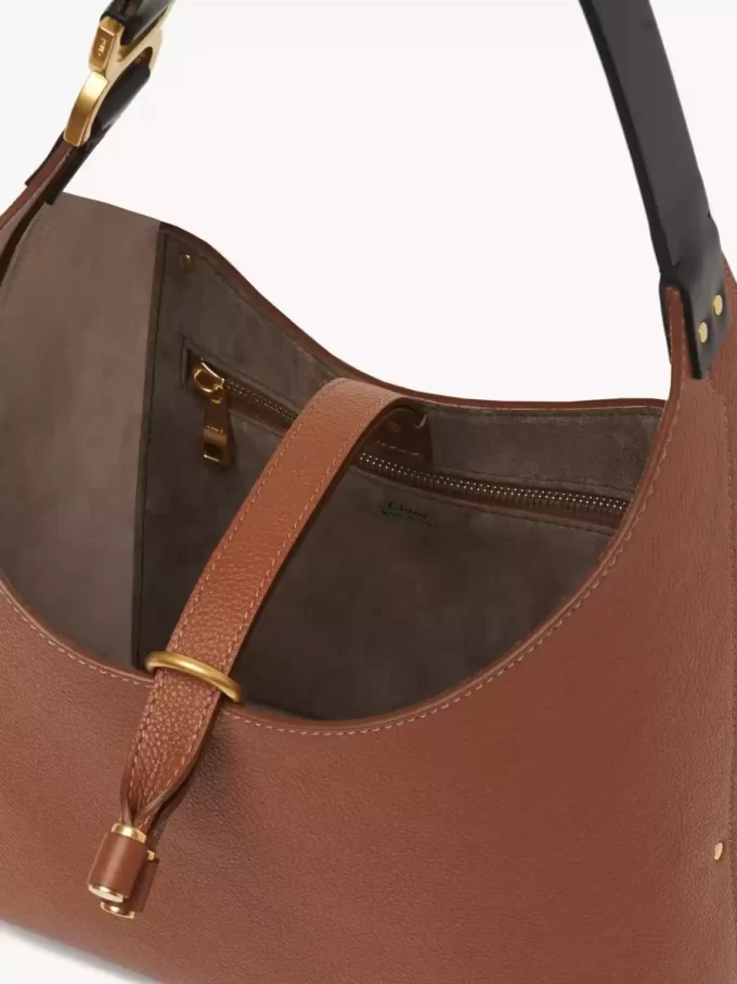 Petit sac hobo Marcie en cuir grainé Petit sac hobo Marcie en cuir grainé