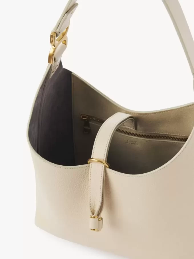 Petit sac hobo Marcie en cuir grainé Petit sac hobo Marcie en cuir grainé