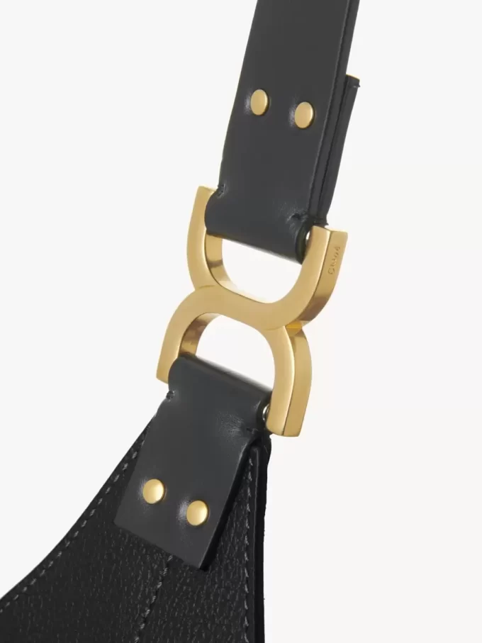Petit sac hobo Marcie en cuir grainé Petit sac hobo Marcie en cuir grainé