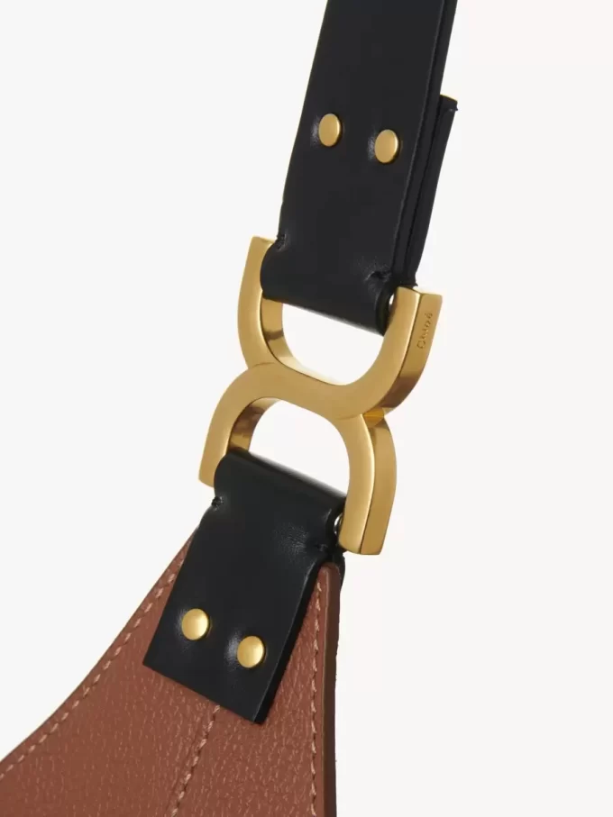 Petit sac hobo Marcie en cuir grainé Petit sac hobo Marcie en cuir grainé