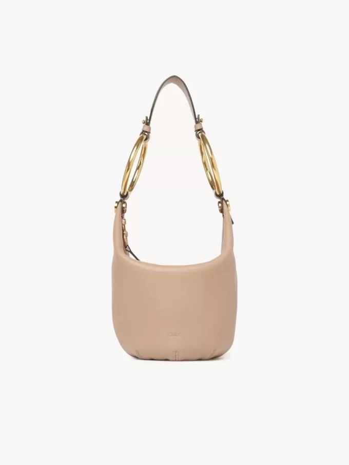 Petit sac à main bracelet en cuir grainé