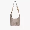 Petit sac à main bracelet en cuir métallisé