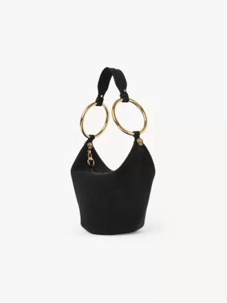 Petit sac à main bracelet en cuir suédé