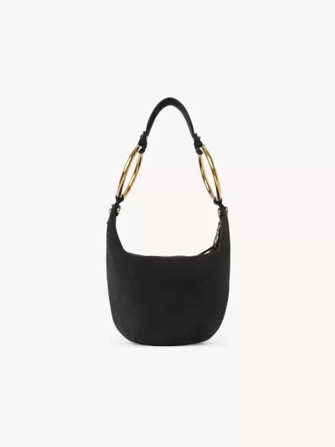 Petit sac à main bracelet en cuir suédé