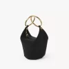 Petit sac à main bracelet en cuir suédé