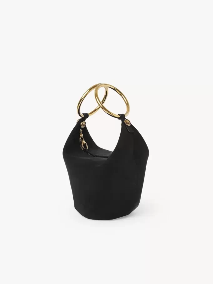 Petit sac à main bracelet en cuir suédé