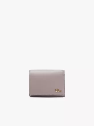 Petit sac à main Chloé Iconic à trois volets avec poche à monnaie en cuir brillant