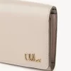 Petit sac à main Chloé Iconic à trois volets avec poche à monnaie en cuir brillant