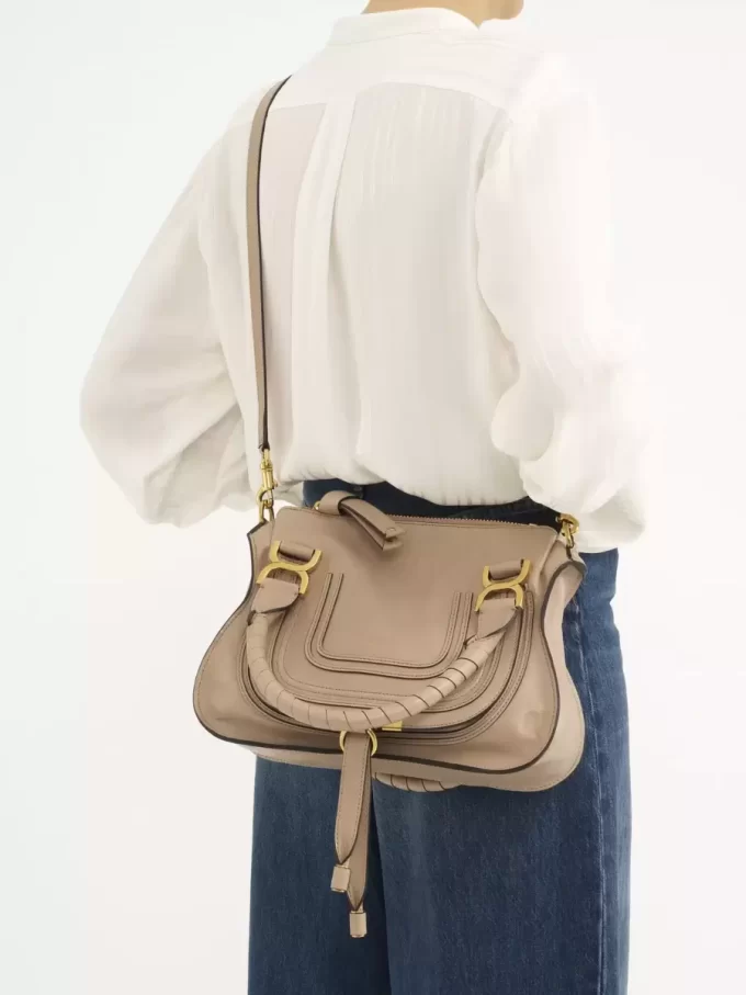 Petit sac Marcie en cuir brillant