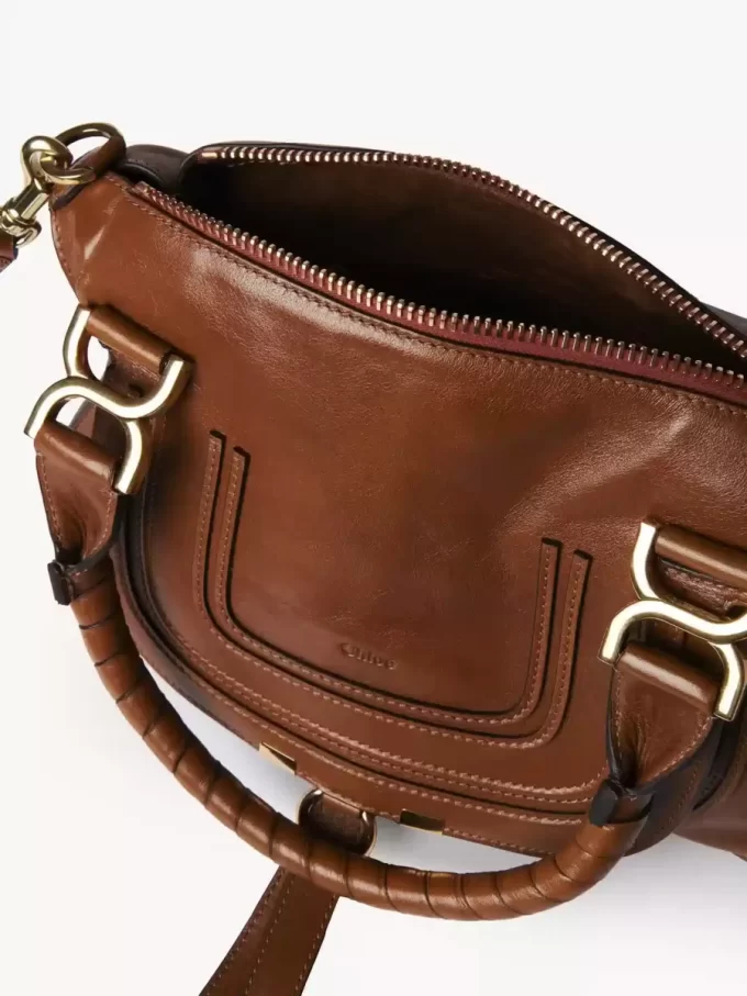 Petit sac Marcie en cuir brillant Petit sac Marcie en cuir brillant