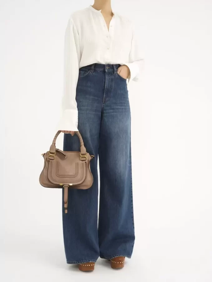 Petit sac Marcie en cuir brillant Petit sac Marcie en cuir brillant