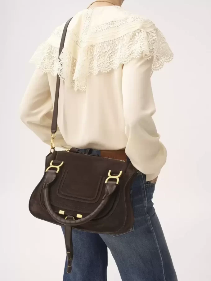 Petit sac Marcie en cuir suédé