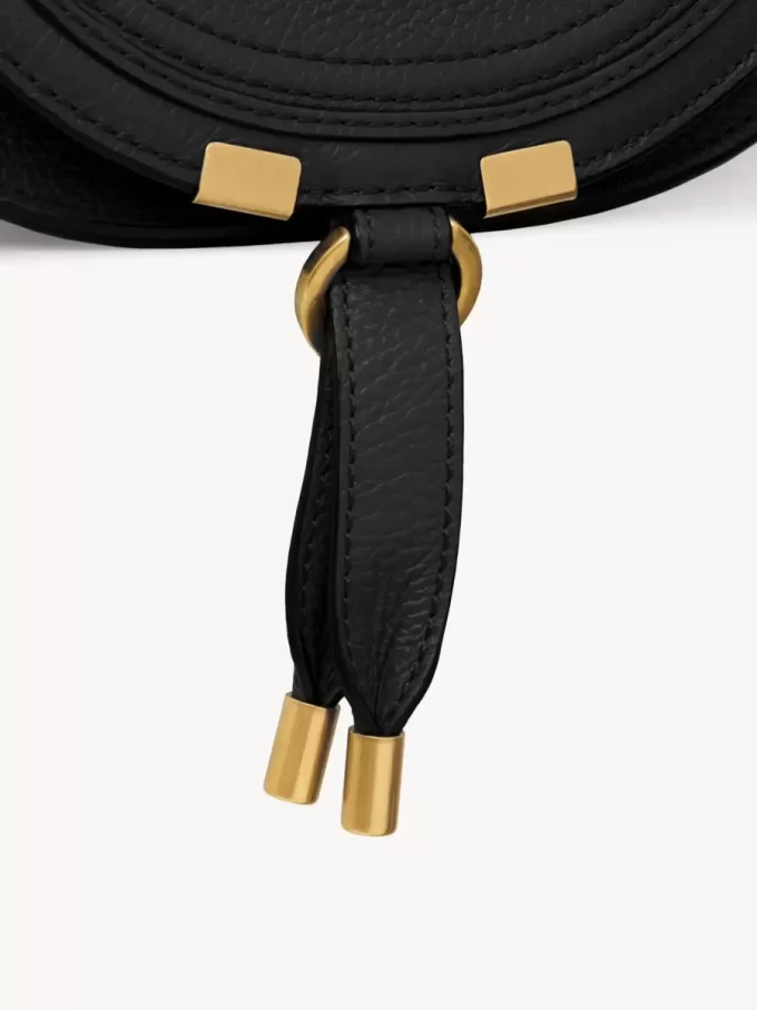 Petit sac selle Marcie en cuir grainé