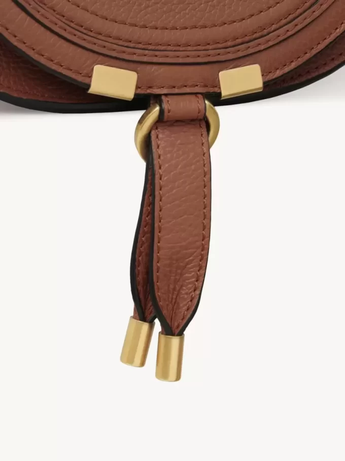Petit sac selle Marcie en cuir grainé