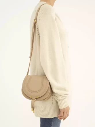 Petit sac selle Marcie en cuir grainé
