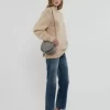 Petit sac selle Marcie en cuir grainé
