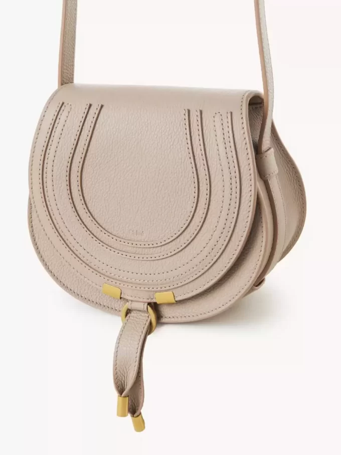 Petit sac selle Marcie en cuir grainé