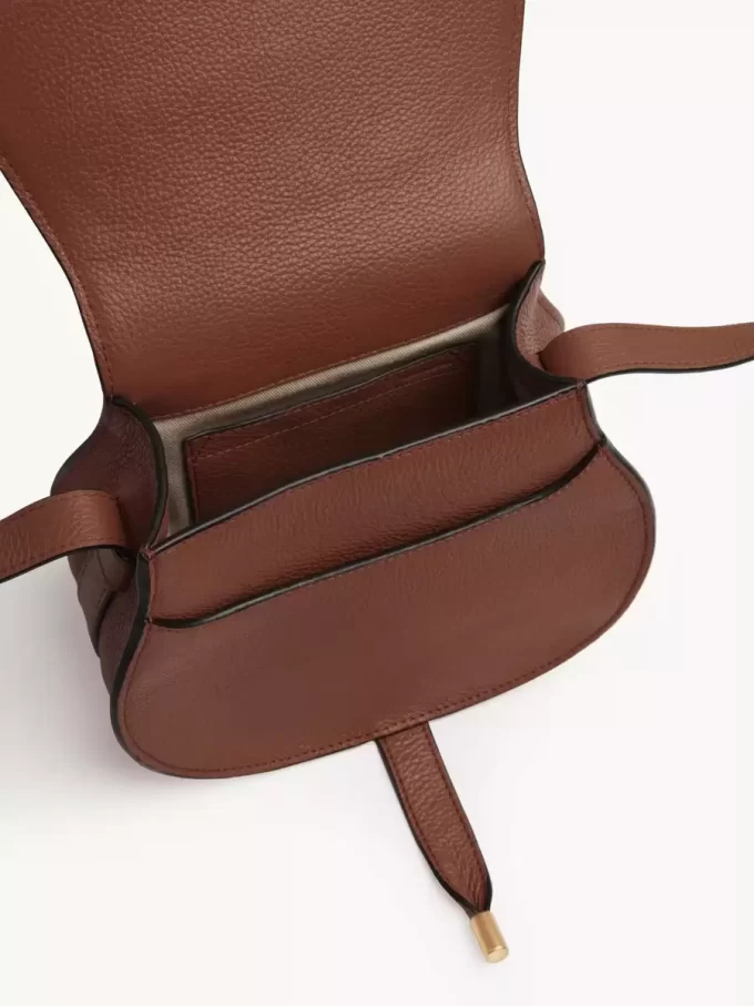 Petit sac selle Marcie en cuir grainé