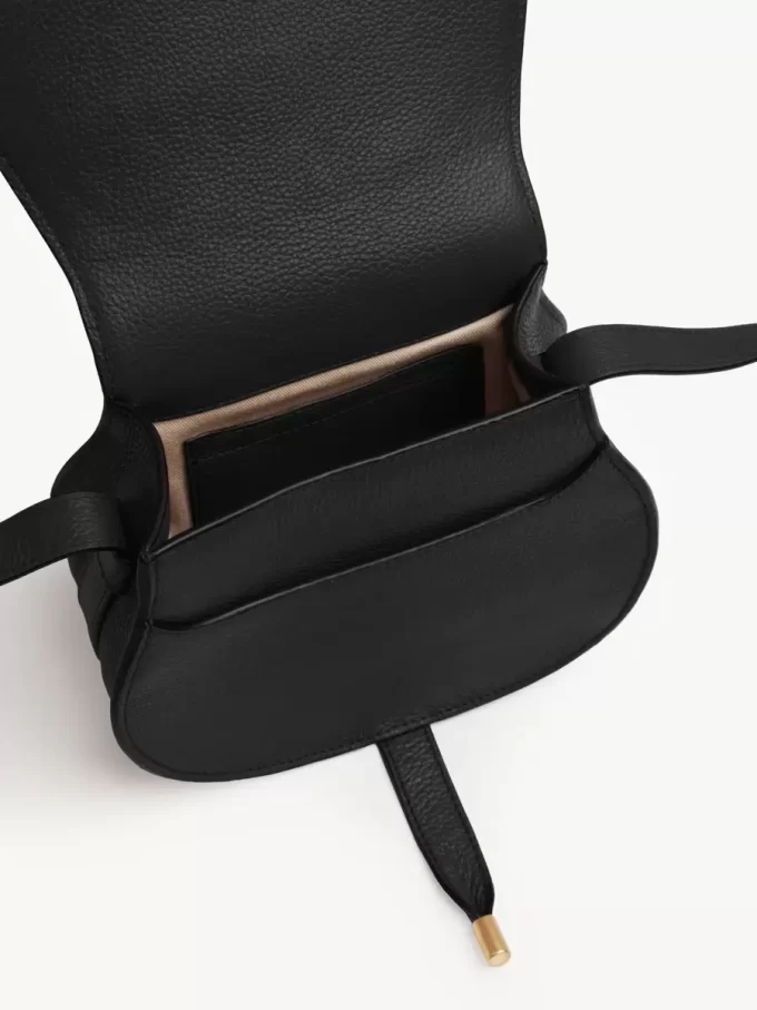 Petit sac selle Marcie en cuir grainé
