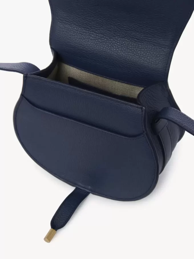 Petit sac selle Marcie en cuir grainé