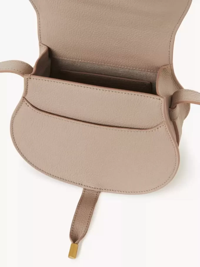 Petit sac selle Marcie en cuir grainé