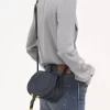 Petit sac selle Marcie en cuir grainé